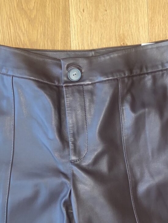 NWOT VINCE Leather flared pants- extremely soft!!! - Picture 9 of 16
